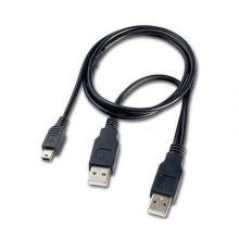 کابل هارد MINI USB ( ذوزنقه ) به دو سر نر USB