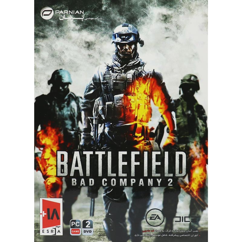 بازی Battlefield Bad Company 2 PC 2DVD پرنیان