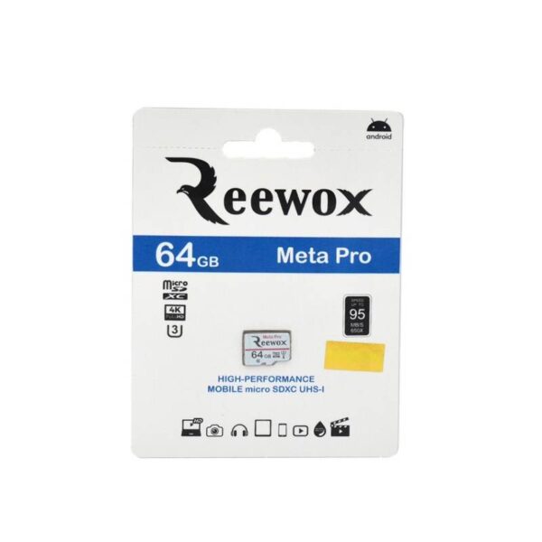 رم میکرو REEWOX Meta pro 64GB U3