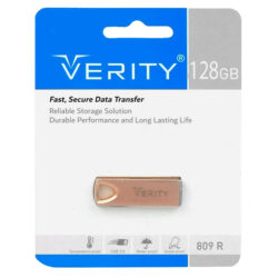 فلش 128 گیگ وریتی VERITY V809 USB3.0 رزگلد