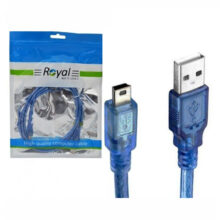 کابل دوربین Mini USB 1.5m رویال ROYAL شیلددار