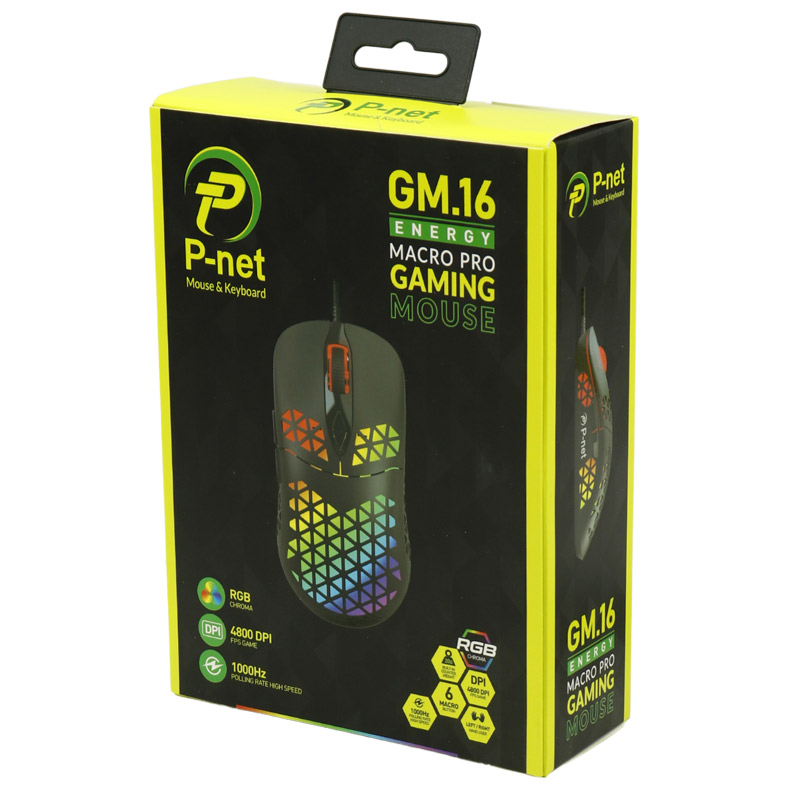موس با سیم گیمینگ پی نت P-net GM.16