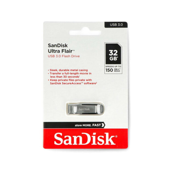 فلش 32 گیگ سن دیسک SanDisk Ultra Flair USB3.0