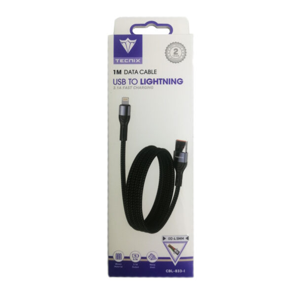 كابل شارژ آيفون TECNIX CBL-833 1M