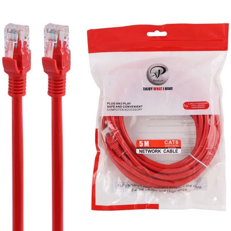کابل شبکه 5m ایکس پی CAT6